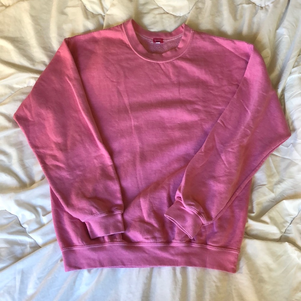 Pink Crew Neck Sweatshirt